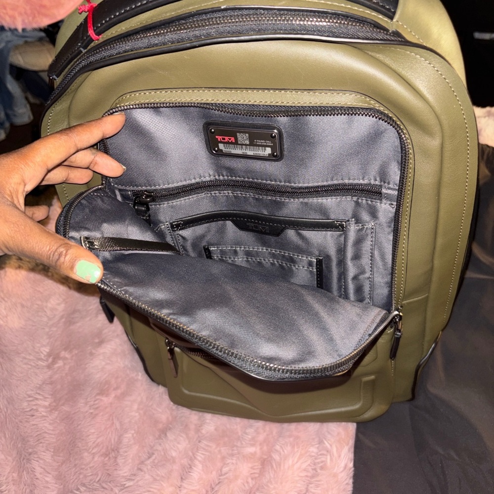 TUMI Khaki and Black Men's Backpack
